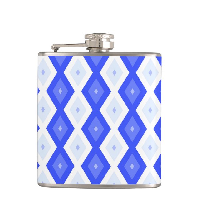 Flasques Motif de diamant bleu royal (Devant)