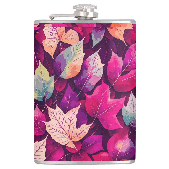 Flasques Motif de feuilles d'automne colorées-68218 (Devant)