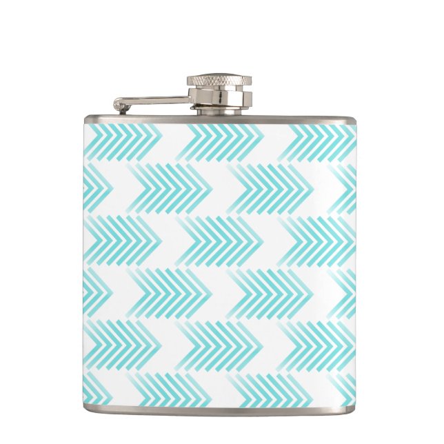 Flasques Motif de flèche Tribal Turquoise (Devant)