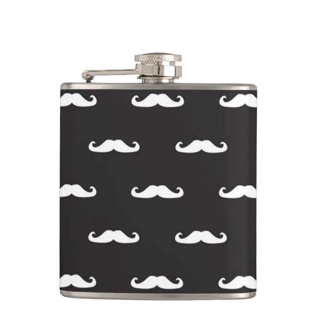Flasques Motif de hippie de moustache (Devant)