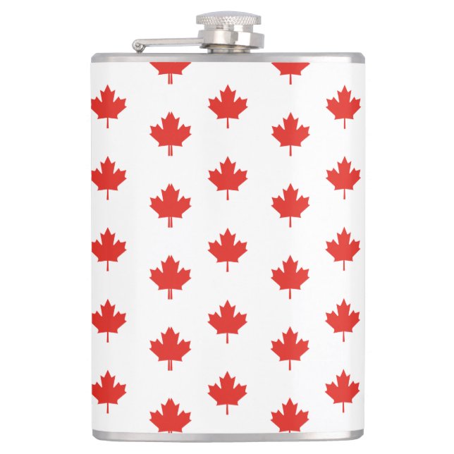 Flasques Motif de l'emblème Feuille d'érable Canada-24105 (Devant)