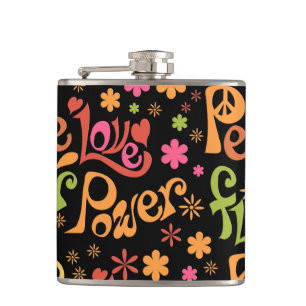 Flasques Motif de paix et d'amour