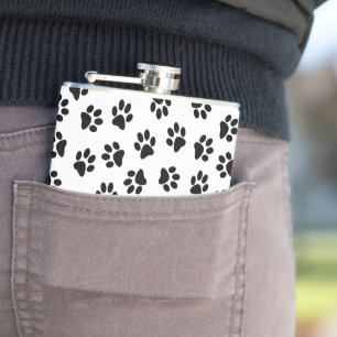 Flasques Motif De Pâtes, Paniers De Chien, Paniers Noirs