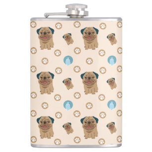 Flasques motif de pattes de chien