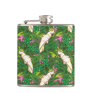 Flasques Motif de perroquet avec des palmettes