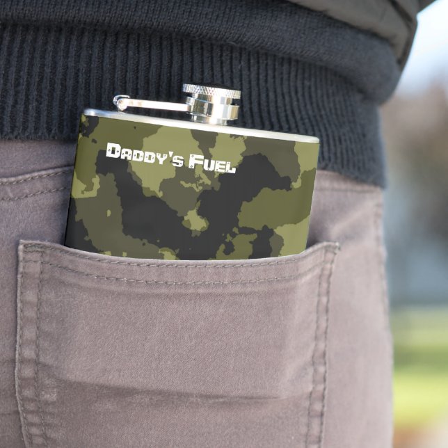 Flasques Motif de style militaire camouflage (In Situ)