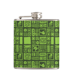 Flasques Motif de Tiki