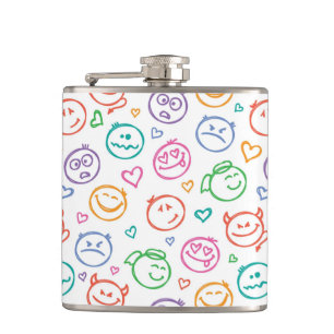 Flasques motif des sourires