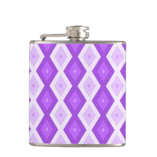 Flasques Motif diamant violet clair