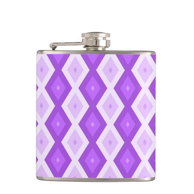 Flasques Motif diamant violet clair (Devant)