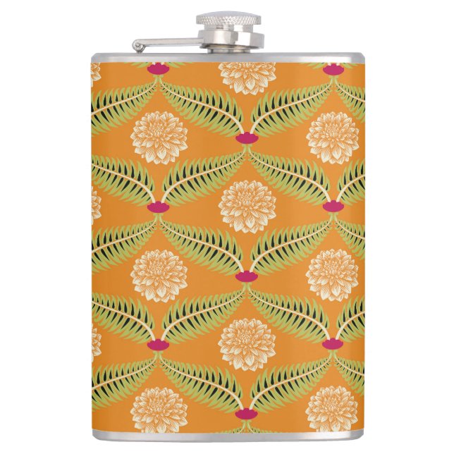 Flasques Motif d'illustration traditionnel indien. (Devant)