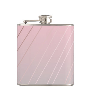Flasques Motif d'or, rose et gris rose chic de gradient