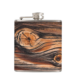 Flasques Motif du grain de bois