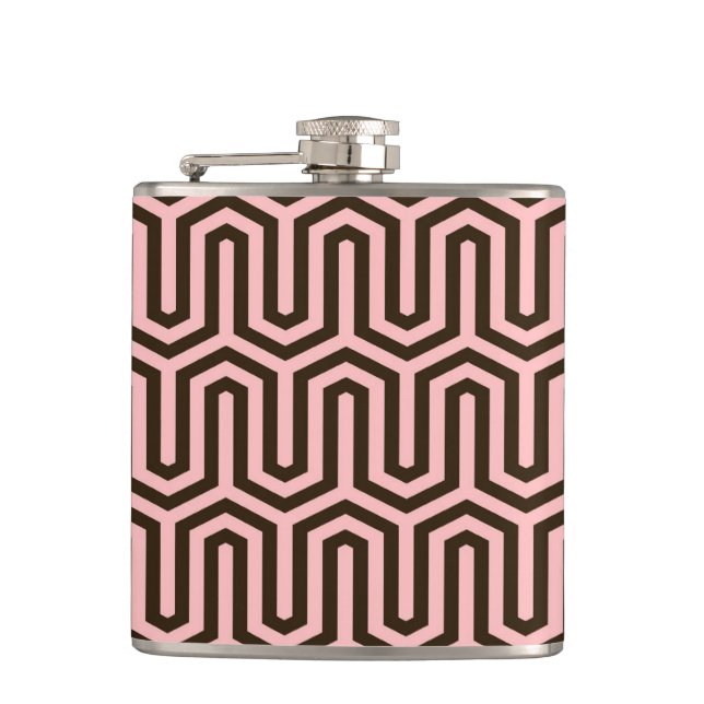 Flasques Motif égyptien Déco - rose et chocolat (Devant)