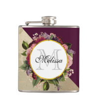 Motif en marbre d'or et Monogramme de fleurs de Bo