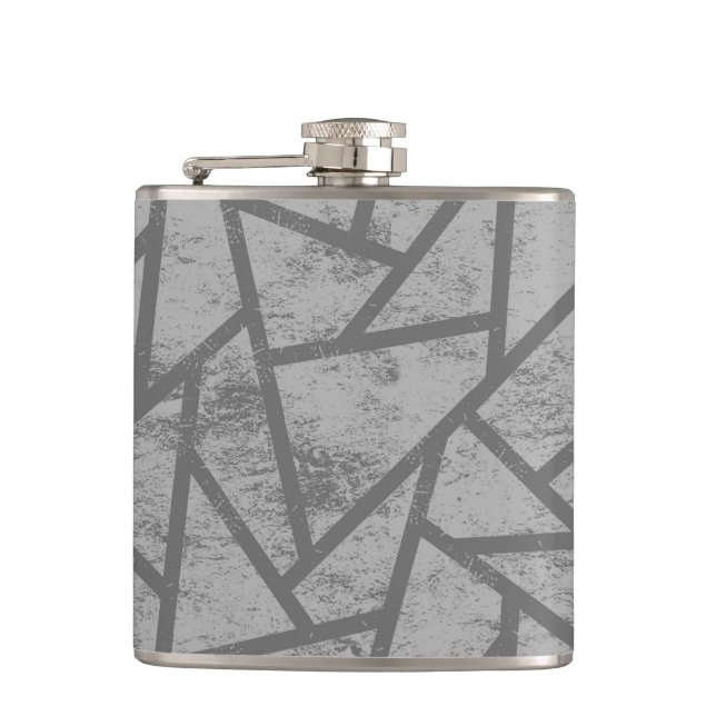 Flasques Motif en mosaïque gris (Devant)