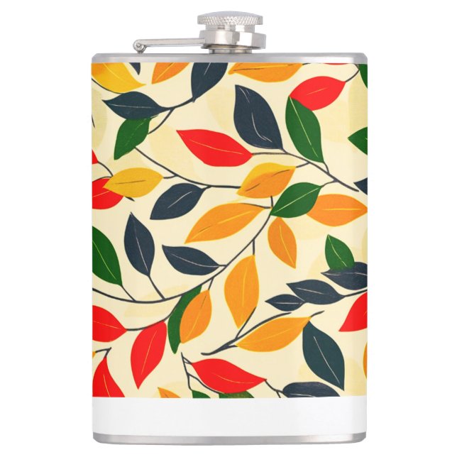 Flasques Motif feuille automne (Devant)