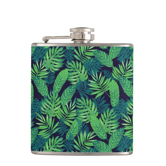 Flasques Motif Feuille tropical (Devant)
