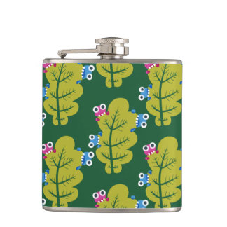 Flasques Motif Feuille vert mignon