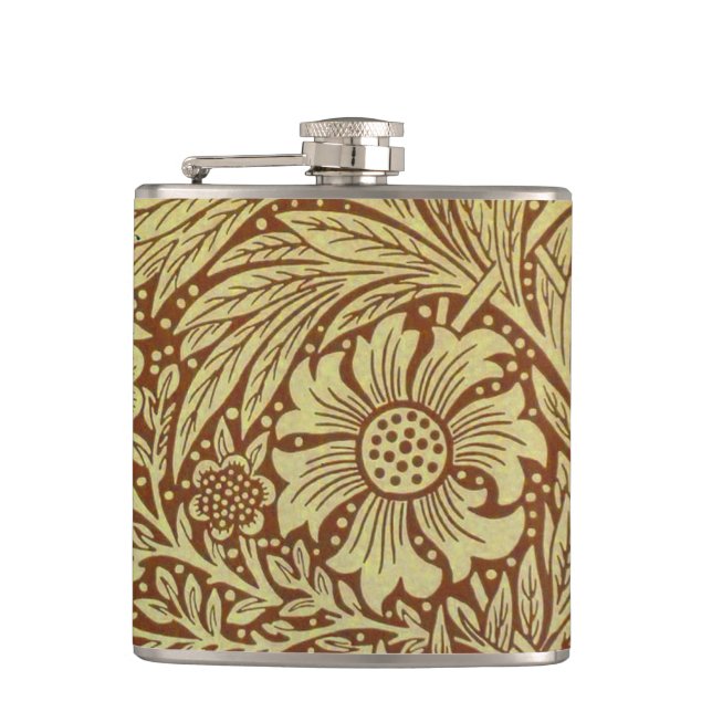 Flasques Motif Fleur Antique Marigold de William Morris (Devant)