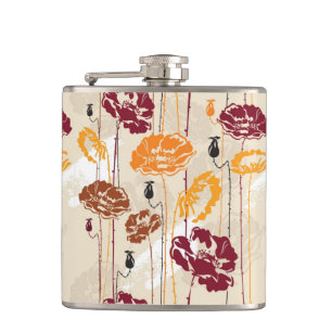 Flasques Motif floral 4 d'élégance abstraite