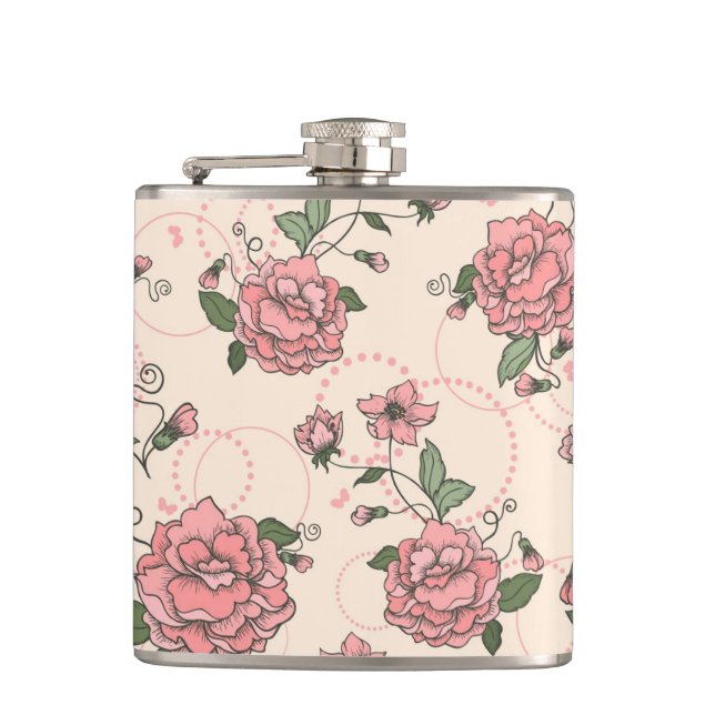 Flasques Motif floral 5 2 (Devant)