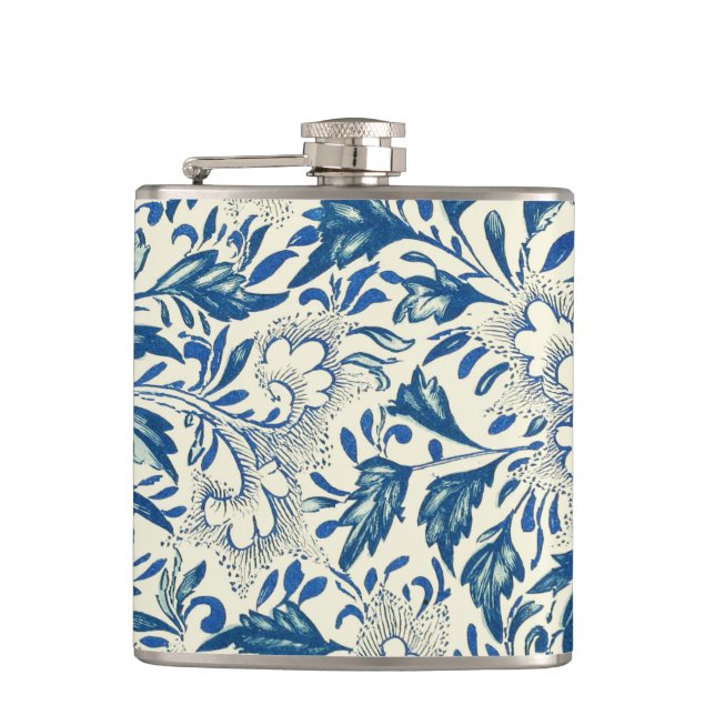 Flasques Motif Floral bleu Antique Design asiatique (Devant)