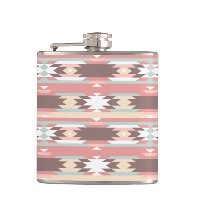 Flasques Motif géométrique dans le style aztèque 2 (Devant)