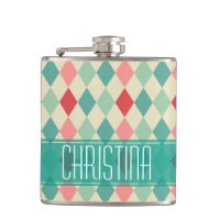 Motif géométrique Retro Harlequin Personnalisé