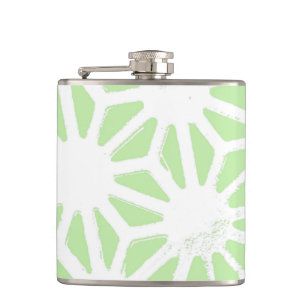 Flasques Motif géométrique vert pomme