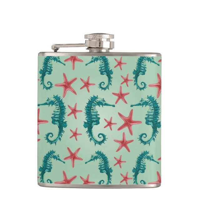 Flasques Motif maritime Turquoise 2 (Devant)