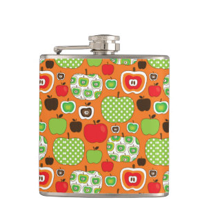 Flasques Motif mignon d'illustration de pomme