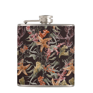 Flasques Motif minable de vie marine