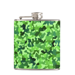 Flasques Motif naturel - Bleu vert noir