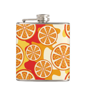 Flasques motif orange