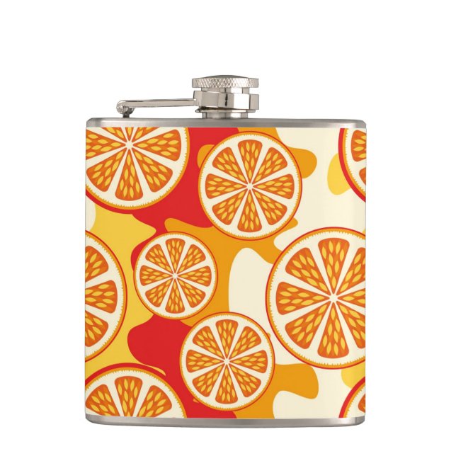 Flasques motif orange (Devant)