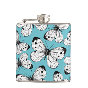 Flasques Motif papillon de choux
