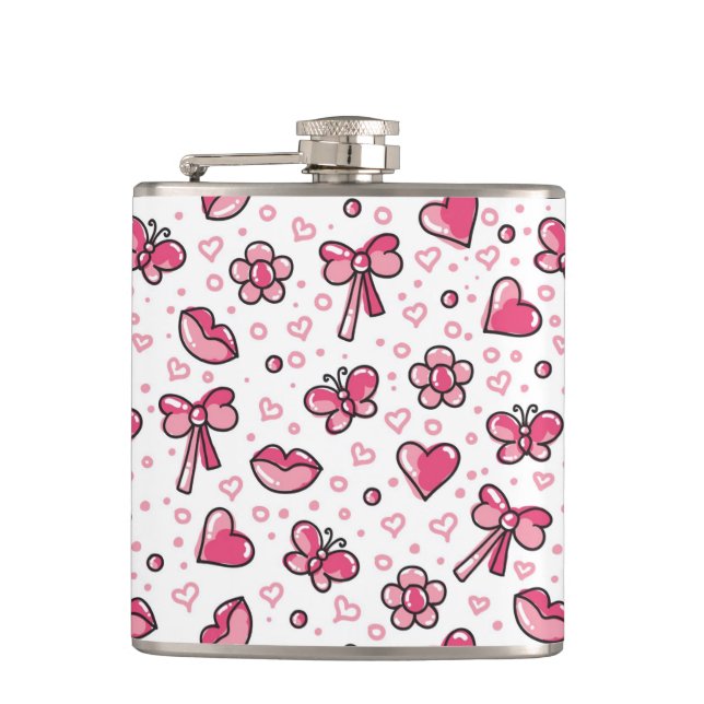 Flasques motif romantique (Devant)