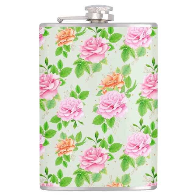 Flasques Motif Roses Roses Fonce-23670 (Devant)