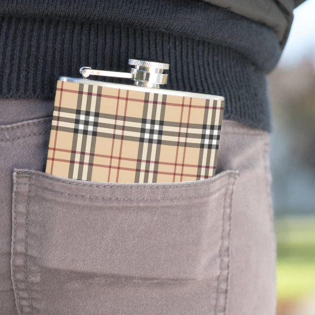 Flasques Motif Tartan Écossais     (In Situ)