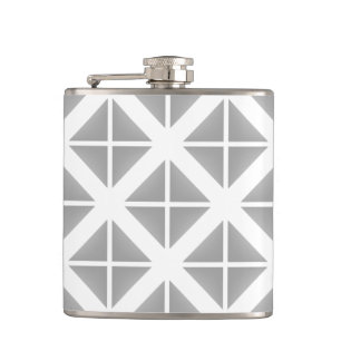 Flasques Motif triangle gris tendance