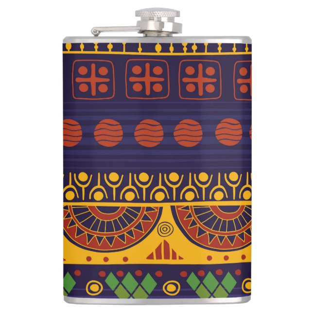 Flasques Motif tribal, polyvalent pour diverses utilisation (Devant)