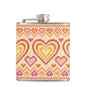Flasques Motif tricoté par Saint-Valentin