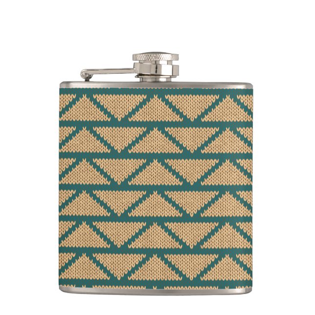 Flasques Motif tricoté par style ethnique (Devant)