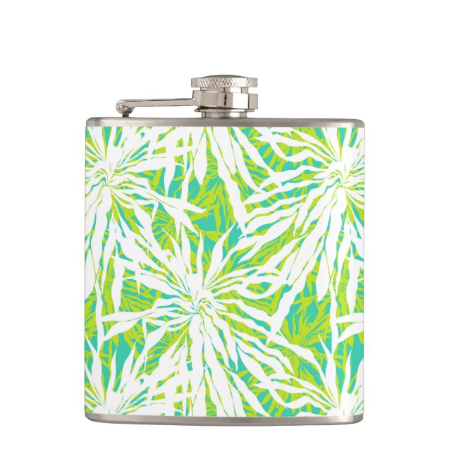 Flasques Motif tropical de palmettes (Devant)