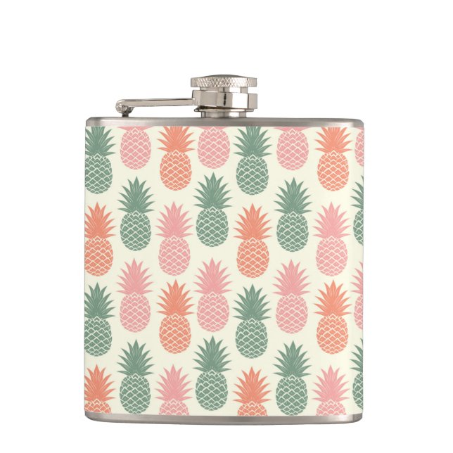 Flasques Motif vintage 2 d'ananas (Devant)