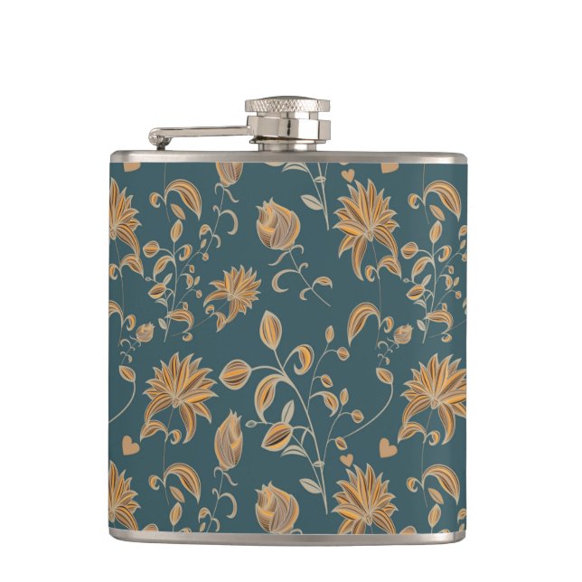 Flasques Motifs de flore en fleurs (Devant)