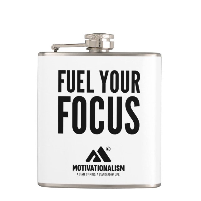 Flasques MOTIVATIONNALISME© Alimentez Votre Concentration_ (Devant)