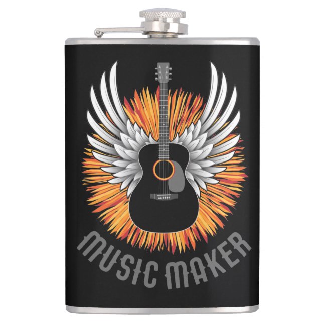 Flasques Music Maker (guitariste) (Devant)