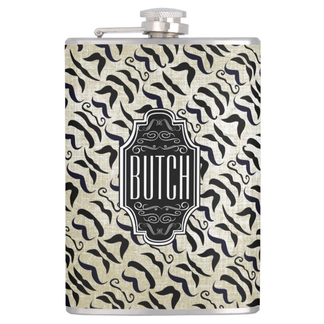 Flasques Mustache M. Hipster Vintage Retro (Devant)